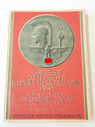 Große Deutsche Kunstausstellung 1941 im Haus der deutschen Kunst zu München, A5, gebraucht, offizieller Ausstellungskatalog