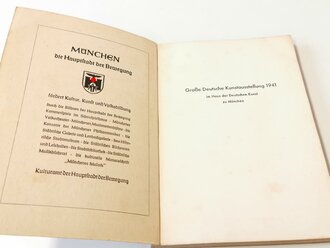 Große Deutsche Kunstausstellung 1941 im Haus der deutschen Kunst zu München, A5, gebraucht, offizieller Ausstellungskatalog