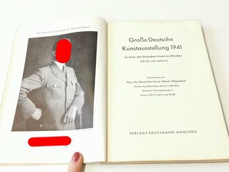 Große Deutsche Kunstausstellung 1941 im Haus der deutschen Kunst zu München, A5, gebraucht, offizieller Ausstellungskatalog