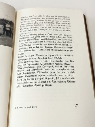 Horst Wessel - Leben und Sterben, 113 Seiten, A5, gebraucht, datiert 1936, Bibliothekseinband