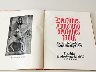 Deutsches Land und Deutsches Volk, 248 Seiten, gebraucht, 28 x 34 cm