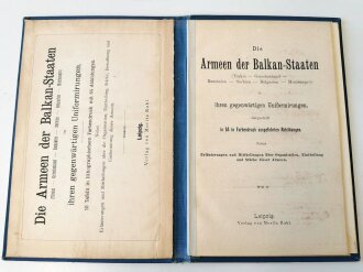 Die Armeen der Balkan-Staaten, 40 Seiten + Bildtafeln, etwas unter A5, Verlag Moritz Ruhl