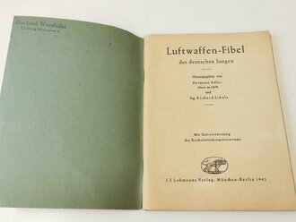 Luftwaffen-Fibel des deutschen Jungen, über A6, 80 Seiten