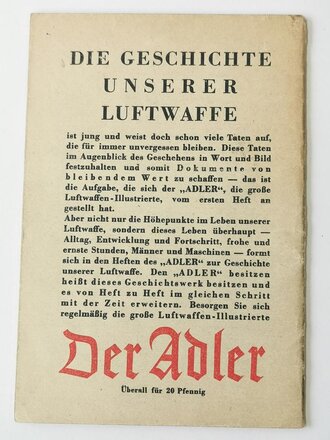 Adler-Liederheft, Liederbuch der Luftwaffe, A6, 31 Seiten