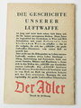 Adler-Liederheft, Liederbuch der Luftwaffe, A6, 31 Seiten