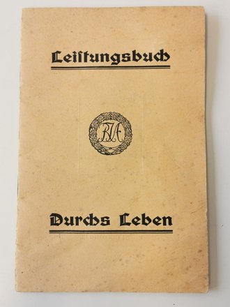 Leistungsbuch Reichsjugendabzeichen männliche Jugend...