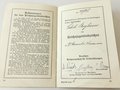 Leistungsbuch Reichsjugendabzeichen männliche Jugend mit Nadel, A5, datiert 1928, 16 Seiten