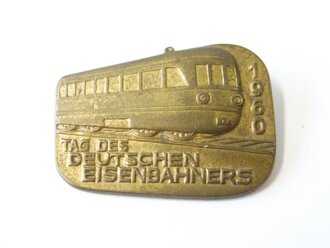 Deutschland nach 1945, DDR Blechabzeichen " Tag des Deutschen Eisenbahners 1960"