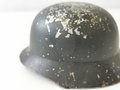 Miniaturhelm Wehrmacht, Originallack, so wohl bei Ferntrauungen verwendet um den nicht anwesenden Soldaten darzustellen