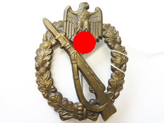 Infanterie Sturmabzeichen in Bronze, Hersteller JFS, sehr guter Zustand