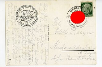 III. Reich - farbige Propaganda-Postkarte - "...