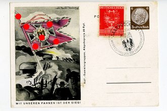 III. Reich - farbige Propaganda-Postkarte - " Mit...