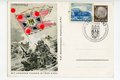 III. Reich - farbige Propaganda-Postkarte - " Mit unseren Fahnen ist der Sieg"