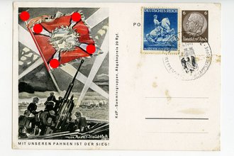 III. Reich - farbige Propaganda-Postkarte - " Mit...