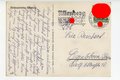 III. Reich - farbige Propaganda-Postkarte  " Reichsparteitag Nürnberg ", gelaufen