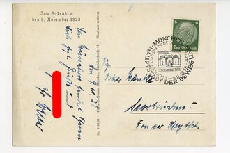 III. Reich - farbige Propaganda-Postkarte  "Zum...