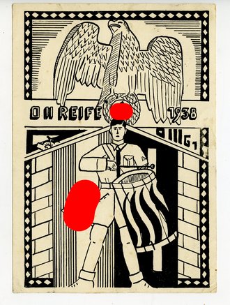 Propaganda-Postkarte "Reifeprüfung 1938 Gymnasium Heimschule Lender, Sasbach"