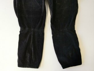 Schwarze Stiefelhose aus Cord, höchstwahrscheinlich Hitler Jugend, getragenes Stück in gutem Zustand