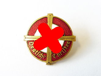 Deutsche Christen ( Reichsbewegung), Mitgliedsabzeichen 1. Form in sehr gutem Zustand