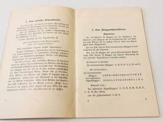 Kriegsmarine, Handbuch für Signalkunde " der Signalgast" 43 Seiten, datiert 1935