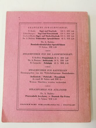 Wörterbuch für Soldaten "Sag´s auf Französisch" 130 Seiten