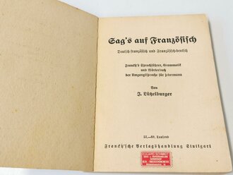 Wörterbuch für Soldaten "Sag´s auf Französisch" 130 Seiten