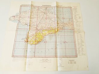 Fliegerkarte Ssimferopol Republik Krim, datiert 1941,...