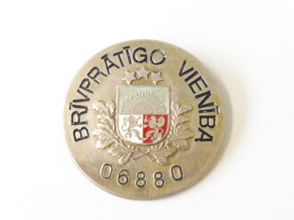 Lettland Polizeimarke Brivpratigo Vieniba