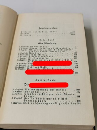 Adolf Hitler " Mein Kampf" Blaue Ganzleinenausgabe von 1936