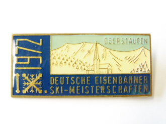 Abzeichen "Deutsche Eisenbahner Ski-Meisterschaft Oberstaufen 1972"