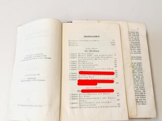Adolf Hitler " Mein Kampf" Hochzeitsausgabe der Gemeinde " Mögglingen" von 1943, Bindung defekt