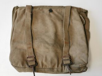 U.S. 1942 dated mussette bag, heavy used example