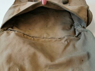 U.S. 1942 dated mussette bag, heavy used example