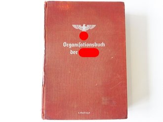 Organisationsbuch der NSDAP 6.Auflage 1940, Einband abgegriffen, sonst gut