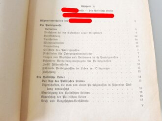 Organisationsbuch der NSDAP 6.Auflage 1940, Einband abgegriffen, sonst gut