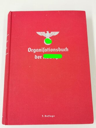 Organisationsbuch der NSDAP, 2.Auflage 1937 , guter Zustand