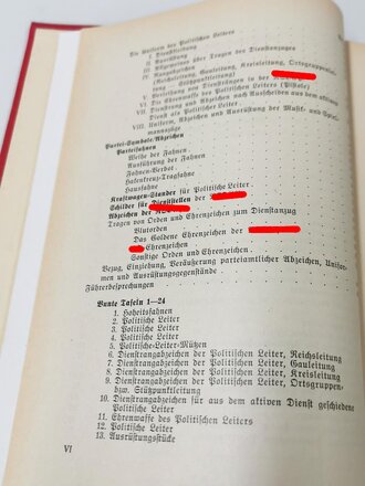 Organisationsbuch der NSDAP, 2.Auflage 1937 , guter Zustand