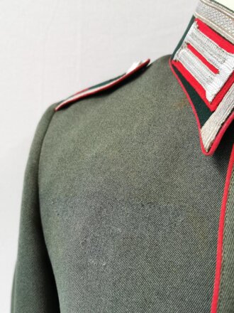 Heer, Waffenrock für einen Unteroffizier im Artillerie Regiment 36, Die Effekten original vernäht, "Geprüft" Stempel der Kammer im Innenfutter