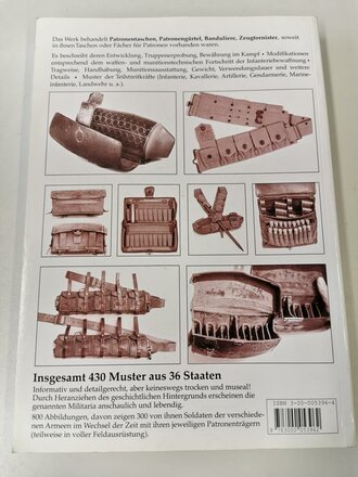 "Patronentaschen, Patronengürtel und Banduliere 1850-1950" Alfred A. Kruk, 346 Seiten, reich bebildert, gebraucht