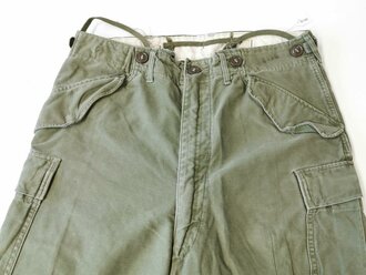U.S. M51 Trousers, field, size regular small, used, 2 buttons defect