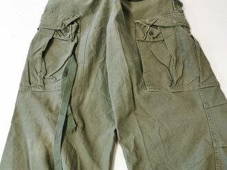 U.S. M51 Trousers, field, size regular small, used, 2 buttons defect