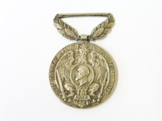 Rumänien Karl I. 1881-1914, tragbare Medaille 1913