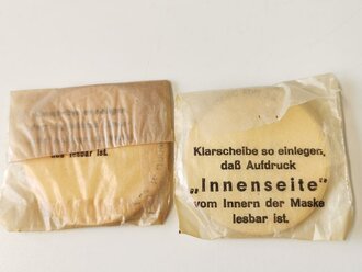 Gasmaske Wehrmacht, die Dose von 1936, frühe Maske mit während des Krieges ergänztem Filter von 1941