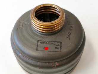 Luftschutz Gasmaskenfilter Auer datiert 1943,...