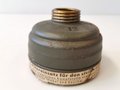 Luftschutz Gasmaskenfilter Auer datiert 1943, ungereinigtes Stück