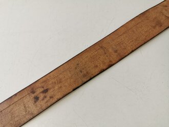 Parteiverbände, Zweidornkoppel für Offiziere. Braunes Leder, Hersteller Assmann, Gesamtlänge125cm