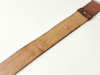 Parteiverbände, Zweidornkoppel für Offiziere. Braunes Leder, Hersteller Assmann, Gesamtlänge125cm