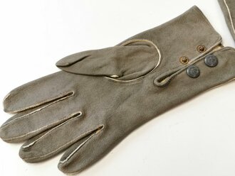 Paar Handschuhe für Offiziere, feines Wildleder, neuwertiges Paar