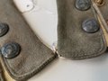 Paar Handschuhe für Offiziere, feines Wildleder, neuwertiges Paar