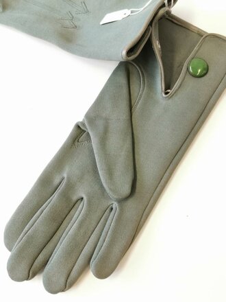 Paar Handschuhe für Offiziere aus Gewebe, neuwertiges Paar